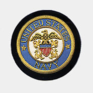 United states Navy Bullion wire Blazer Badges