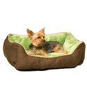 Amazon.com: K&H Lounge Sleeper Self-warming Pet Bed, 16-Inch by 20-Inch, Mocha/Green: Pet Supplies