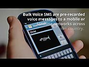 Benefits using voice sms services