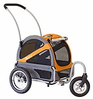 DoggyRide Mini Dog Stroller - Dutch Orange/Grey (DRMNST02-OR), DoggyRide Stoller