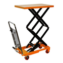 Bolton Tools New Hydraulic Foot Operated Double Scissor Lift Table Cart Hand Truck - 220 LB of Capacity - 49.60" Max ...