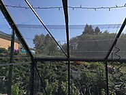 Hjemmelavede gardiner til drivhuset