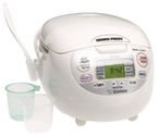 Zojirushi NS-ZCC18 10-Cup (Uncooked) Neuro Fuzzy Rice Cooker and Warmer, Premium White, 1.8-Liters