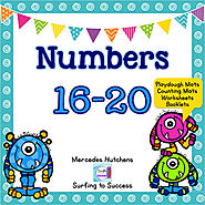 Numbers 16-20 Playdough Mat, Worksheets, Counting Mat, and More | TpT