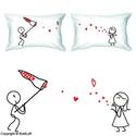 BoldLoft "Catch My Love" Couple Pillowcases-Valentines Day Gifts for Him for Her,Valentines Day Gifts for Girlfriend ...