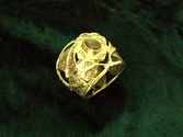 Inlaid Buddhi Ring - Gold