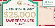 QVC Christmas in July Sweepstakes and Instant Win Game