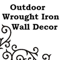 Outdoor Wrought Iron Wall Decor