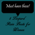 Leopard Rain Boots for Women 2014