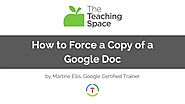 How to Force a Copy of a Google Doc