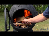 Blue Rooster Chiminea Dragonfly Light A Chiminea Fire Featuring Brothers Burn Mountain