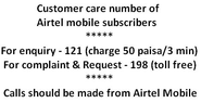 Airtel Mumbai customer care details