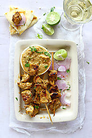 1) Indian Style Chicken Satay
