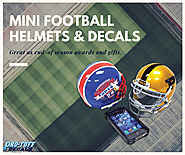Mini Football Helmet & Decals