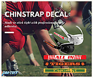 Chinstrap Decals for Football Helmets