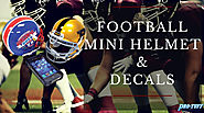Football Mini Helmet & Decals
