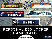 Personalized Locker Nameplates