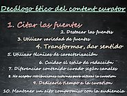 Decálogo ético del content curator de Javier Guallar