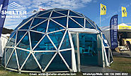 Dia.8m Aluminum Polycarbonate Dome House for Hospitality or Lounge