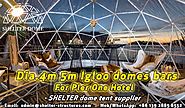 Dia.4m 5m Clear Dome Tents for Pop up Igloo Bars by the Sydney Harbour