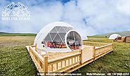 Eco Living Dome with Viewing Deck - Glamping Resort Dome Igloo for sale