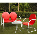 Griffith 3 Piece Metal Outdoor Conversation Seating Set i