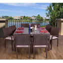 Grand Liberty Outdoor Square 9-piece Dining Set- Overstock.com-Outdoor Living-Patio Furniture-Dining Sets