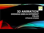 3D Animation Uses in Different Fields
