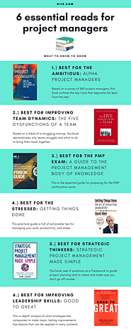 The 6 Essential Project Management Books (Infographic)