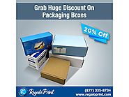 Grab 20% Discount on Packaging Boxes | RegaloPrint