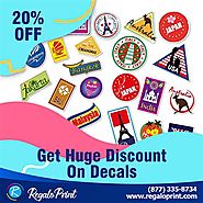 Get 20% Discount On Decals at RegaloPrint