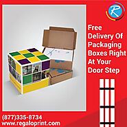 Free Delivery of Packaging Boxes Right at Your Doorstep – RegaloPrint