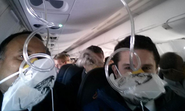 Passenger tweets oxygen mask selfie on emergency landing flight