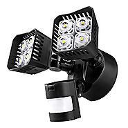 Upgraded SANSI LED Security Motion Sensor Outdoor Lights, 30W (250W Incandescent Equivalent) 3400lm, 5000K Daylight, ...