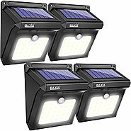 BAXIA TECHNOLOGY Solar Lights Outdoor,Wireless 28 LED Solar Motion Sensor Lights,Waterproof Security Lights for Outdo...