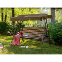 3 Seat Swing with Canopy- Garden Oasis-Outdoor Living-Patio Furniture-Swings