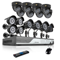 Zmodo 16 Channel 960H DVR Security Camera System w/ 8 Outdoor Bullet + 8 Indoor Dome 600TVL Hi-Resolution Video Surve...
