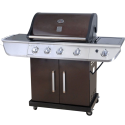 4-Burner LP Mocha Gas Grill w/ Searing Burner- Kenmore-Outdoor Living-Grills & Outdoor Cooking-Gas Grills