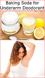Baking Soda for Underarm Deodorant | Baking Soda Uses and DIY Home Remedies.