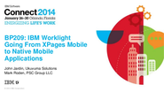 IBM Worklight - Going from XPages mobile to native mobile