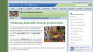 College of the Rockies - Early Childhood Education