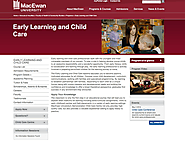 MacEwan University - Learning and Child Care