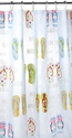 Excell Home Fashions Flip Flops Shower Curtain