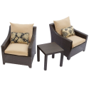 Delano™ Club Chair (2-Pack) with 19" Side Table- RST Outdoor-Outdoor Living-Patio Furniture-Casual Seating Sets