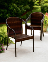 Allenton Resin Wicker Stack Chair- Garden Oasis-Outdoor Living-Patio Furniture-Chairs