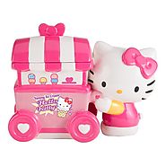 Vandor 18241 Limited Edition Hello Kitty Ice Cream Cart Ceramic Cookie Jar, Pink/White