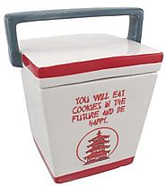 Chinese Take-Out Box Ceramic Cookie Jar Fortune