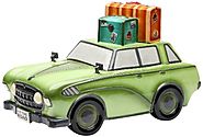 Appletree Design Road Trip Car Cookie Jar, 7-5/8-Inch
