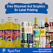 Free Shipment and Graphics on Label Printing | RegaloPrint