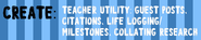 Teacher Utility: Guest Posts, Citations, life logging/ Milestones, Collating Research